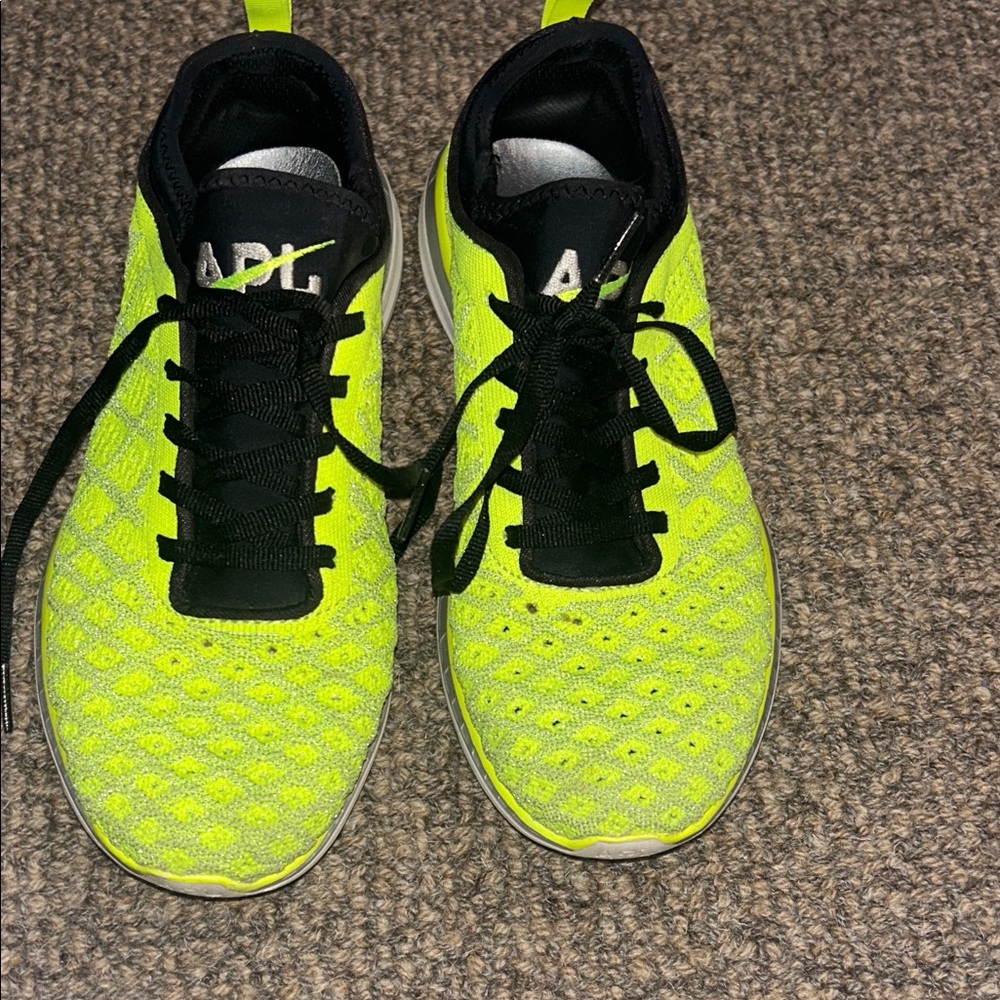 APL Vibrant Lime yellow Sneakers glow in the dark